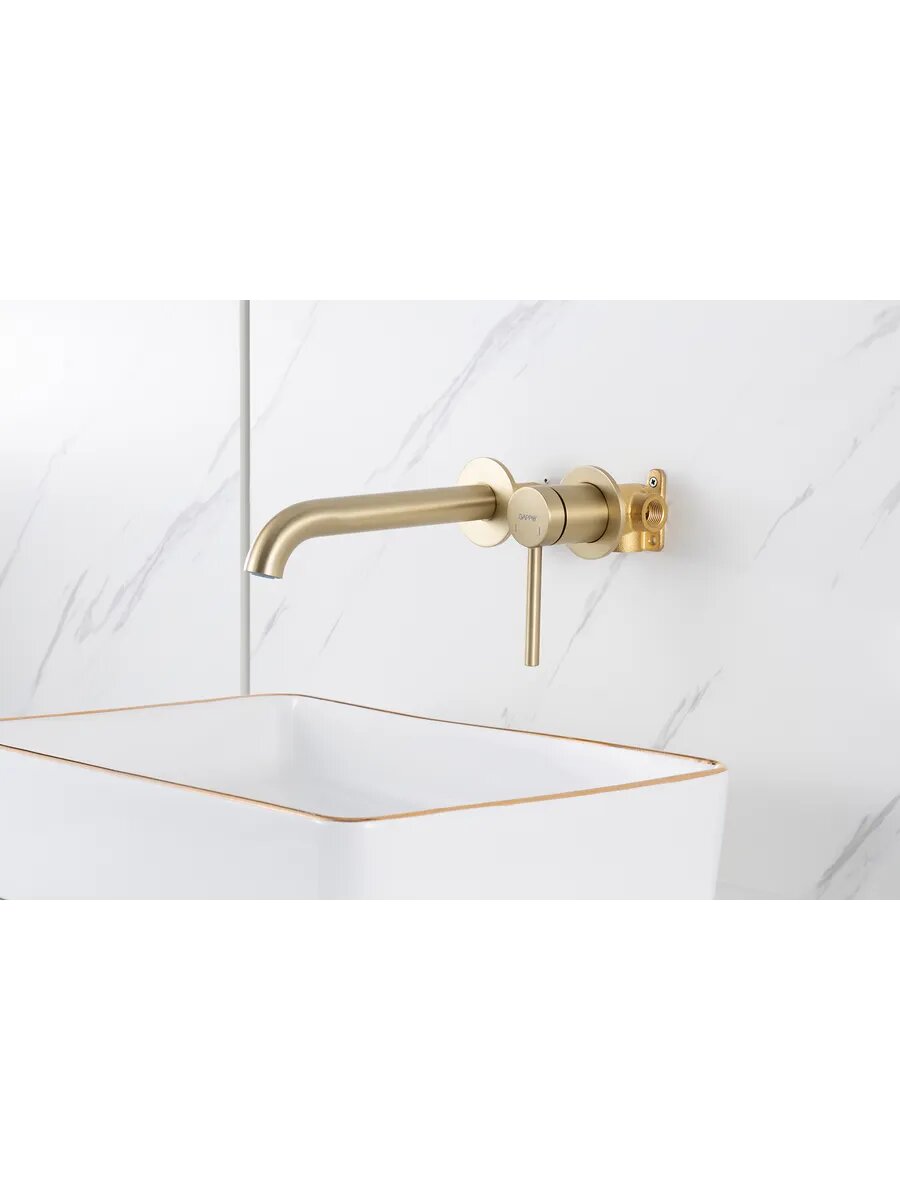 Смеситель для раковины скрытого монтажа Gappo G1206-3 — фото 1