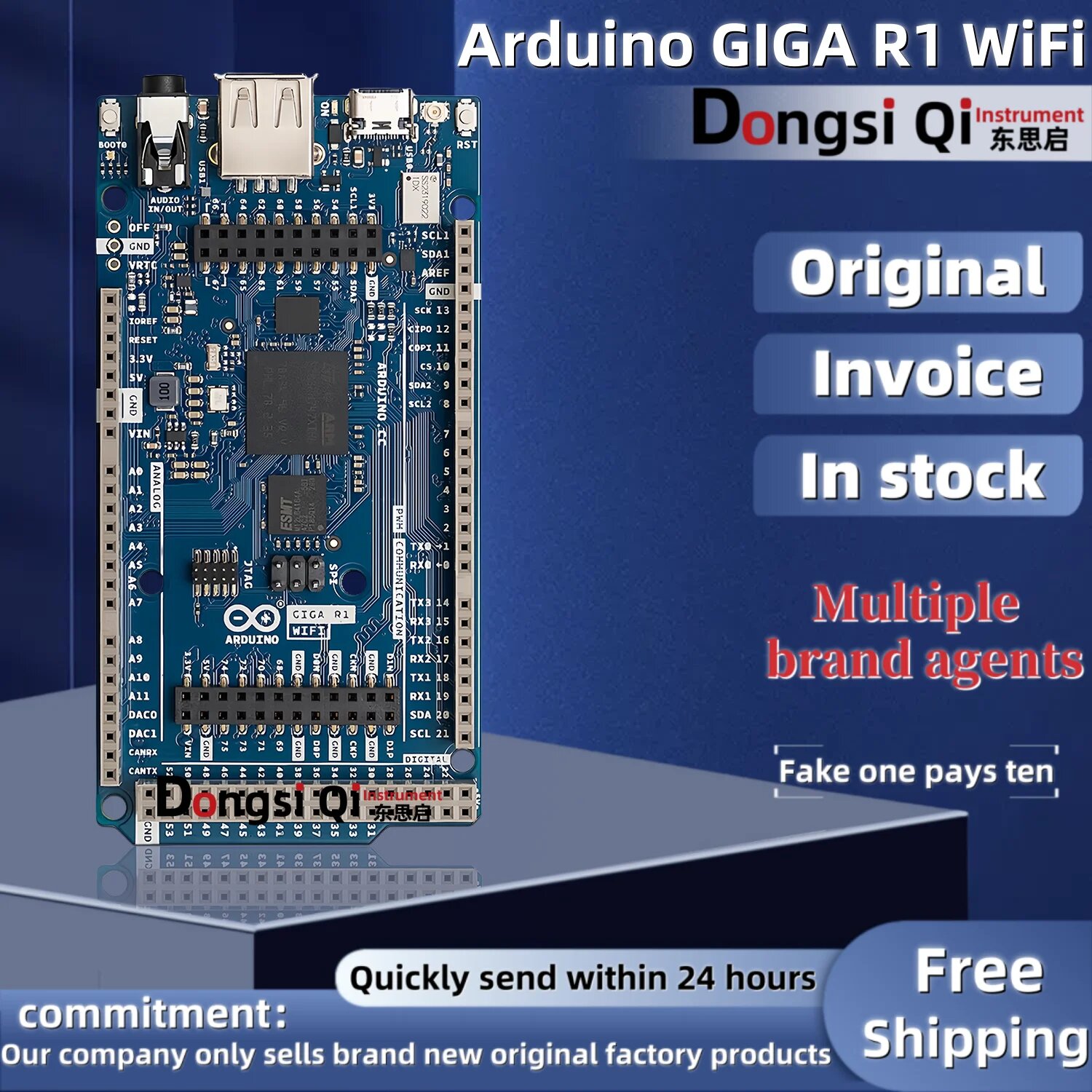 1 шт./лот Arduino GIGA R1 WiFi ABX00063 STM32H747XIH6 макетная плата 100% оригинальный запас