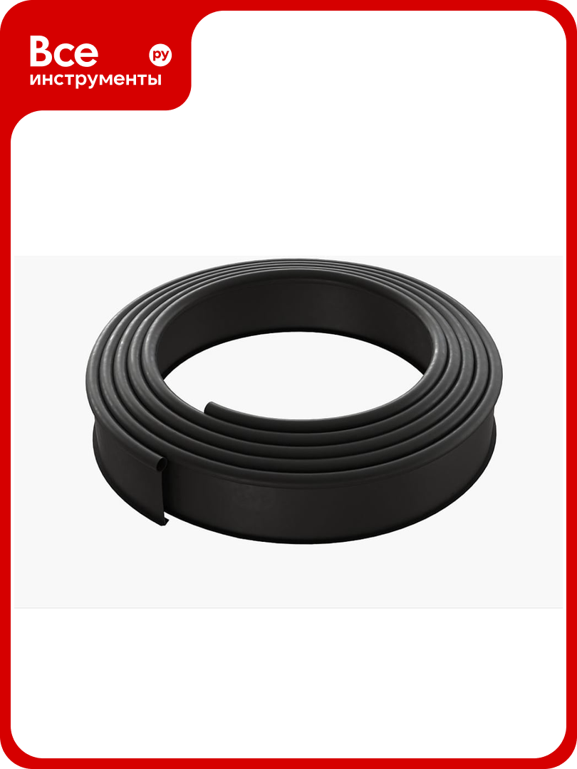 Бордюрная садовая лента ГеоПластБорд Деко 10 метров цвет черный 748729005.1