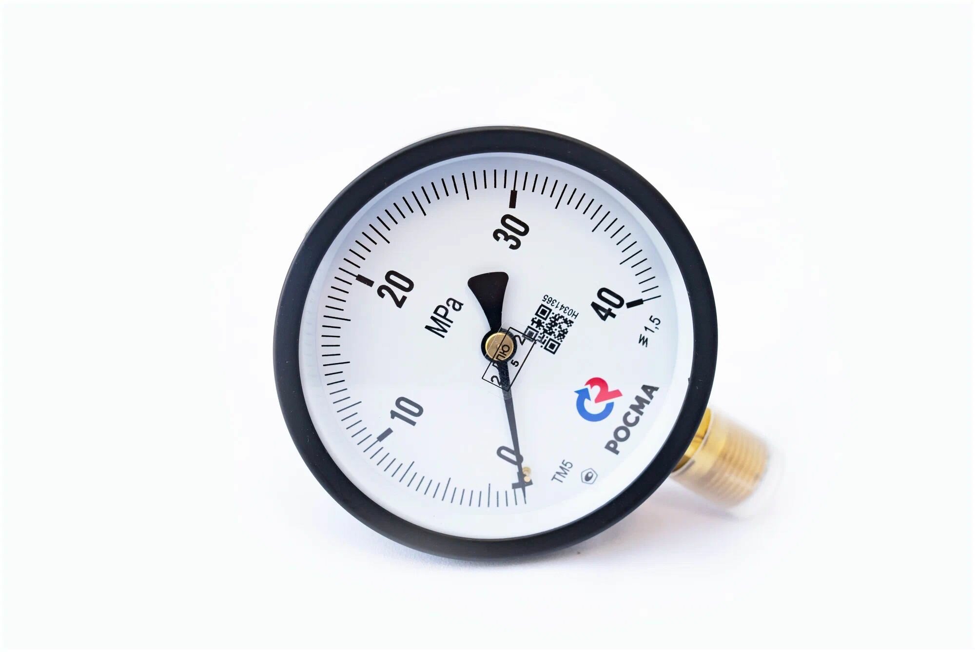 Манометр ТМ-610Р 4000кгс/см2 (40 MPa 400бар 400атмосфер) с поверкой резьба М20х15 корпус 150 мм класс точности 15 корпус-сталь росма