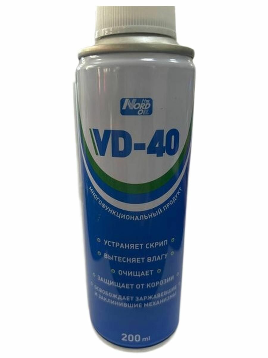 Смазка аэрозоль проникающая 200мл NORD OIL VD-40