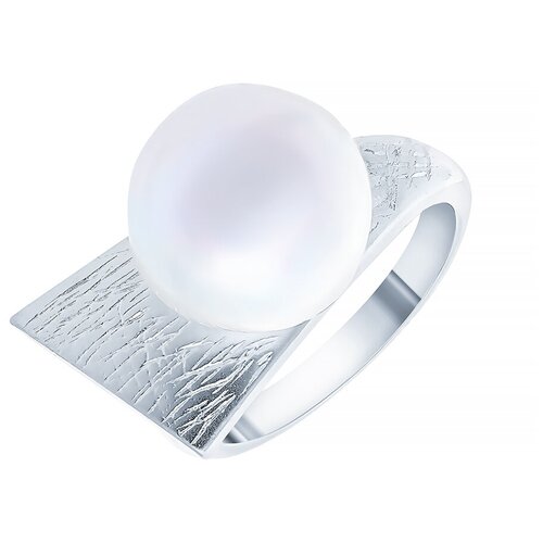 фото Element47 кольцо из серебра 925 пробы с барочным жемчугом cyzpr039_ko_wb_wg, размер 17.5