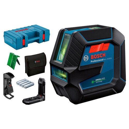 Лазерный уровень BOSCH GLL 2-15 G + LB 10 + DK 10