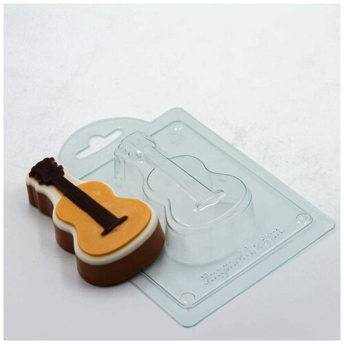 Гитара шестиструнная - формочка для мыла и шоколада из толстого пластика
