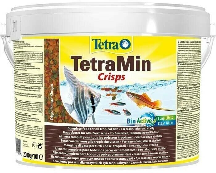 TetraMin Crisps 100 гр. корм-чипсы для всех видов рыб 139497 — фото 1