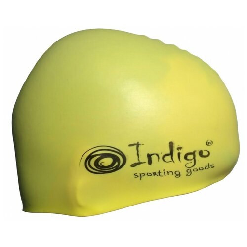 фото Шапочка для плавания silicone indigo sc100/106 однотон желтая