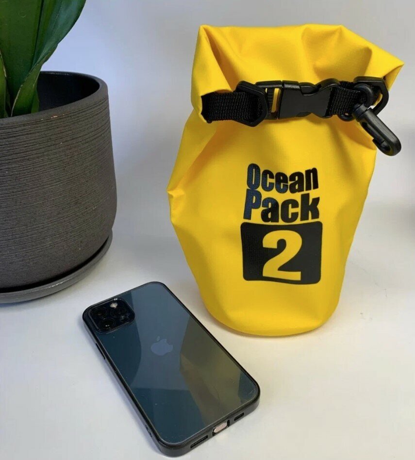 Гермомешок ПВХ Ocean pack, 2 литра, Желтый