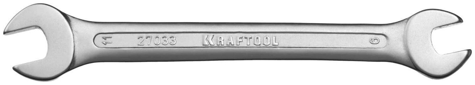 Рожковый гаечный ключ KRAFTOOL 9 x 11 мм (27033-09-11_z01) - фотография № 1