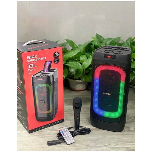 Портативная колонка Большая Беспроводная колонка Bluetooth колонка Караоке 15W x2 315000₽