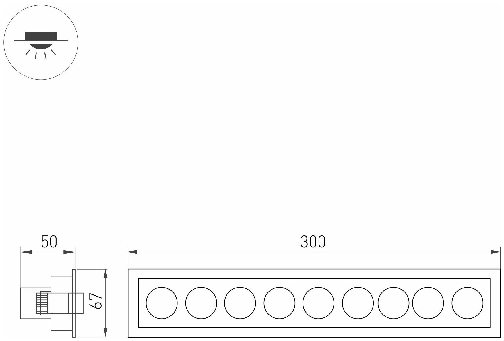 Arlight Светильник MS-ORIENT-BUILT-TURN-TC-S67x300-20W Day4000 (WH-BK, 30 deg, 230V) (Arlight, IP20 Металл) 032231 - фотография № 6