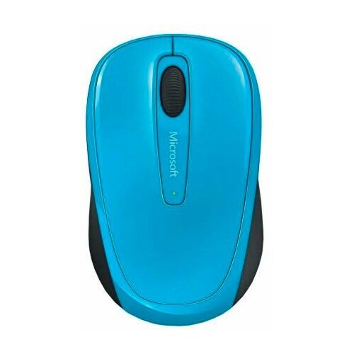 Мышь Microsoft Wireless Mobile Mouse 3500 Cyan Blue, оптическая, беспроводная, USB, голубой [gmf-00271]