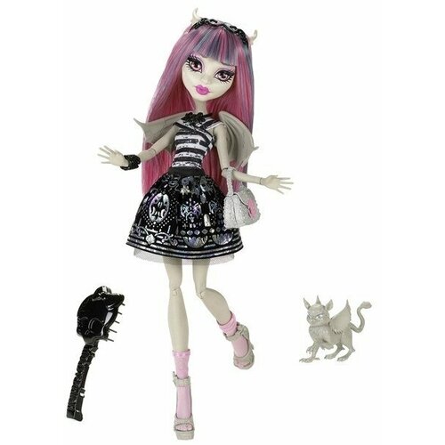 набор монстр хай рошель гойль и венера макфлайтрап зомби шейк monster high zombie shake rochelle goyle venus mcflytrap Кукла Рошель Гойл базовая Monster high, Rochelle Goyle Doll Х3650