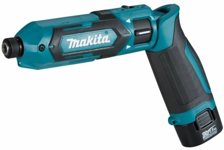 Аккумуляторная ударная отвертка Makita 7.2В, 1/4", 25 Нм, 0 2 450 об/мин, TD022DSE