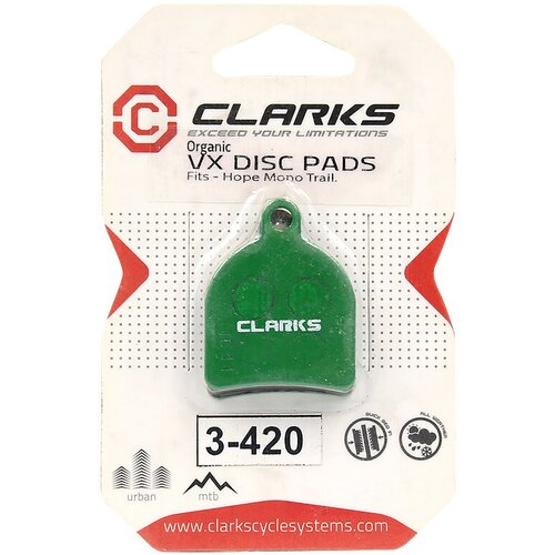 фото Колодки дискового тормоза vx848c органика зеленые clarks vx848c