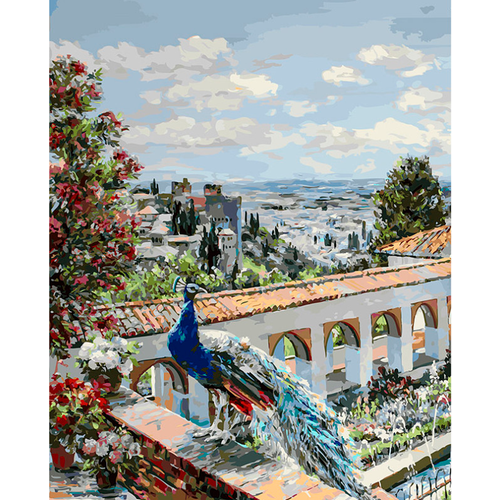 Белоснежка Картина по номерам Сады Гранады (952-AB-L), 40 x 50 см, разноцветный