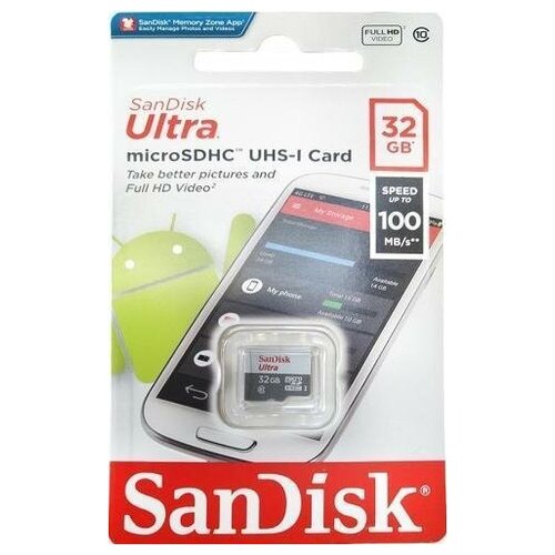 Карта памяти SanDisk Карта памяти SanDisk Ultra microSDHC Class10 UHS-I 100MB/s 32GB