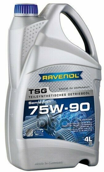 Трансмиссионное Масло Ravenol Tsg Sae 75W-90 Gl-4 ( 4Л) New Ravenol арт. 1222101-004-01-999