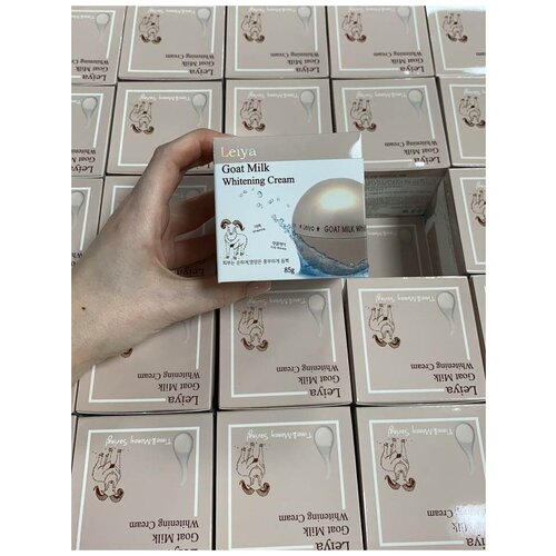 Отбеливающий крем для лица с козьим молоком Leiya Goat Milk Whitening Cream, 85 мл