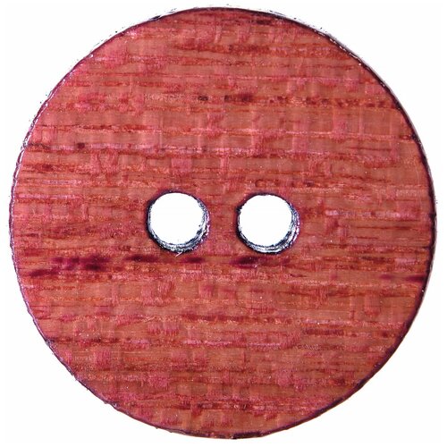 Пуговица деревянная 20 мм (№32), Амарант, Тёмно-Фиолетовая
