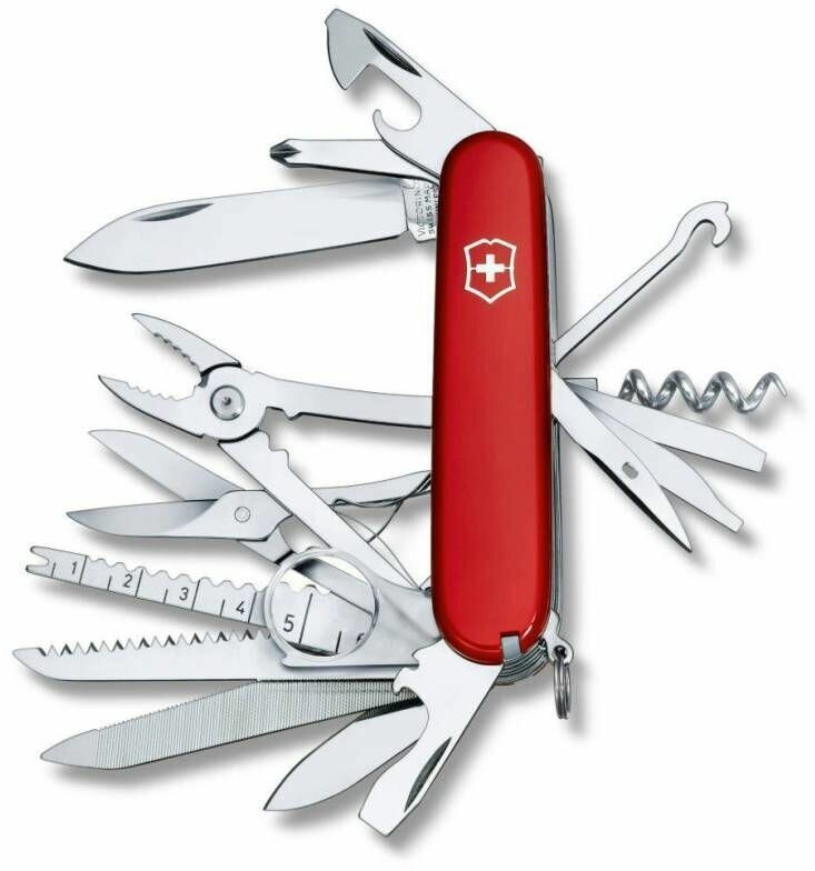 Нож перочинный Victorinox SwissChamp (1.6795) 91мм 33функций красный