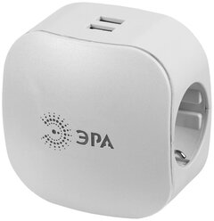 Разветвитель ЭРА SP-3e-USB-2.1A 16 А белый