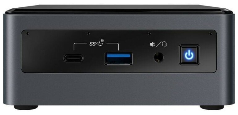 Intel Компьютер NUC BXNUC10I5FNHN 5 Core i5-10210U, VGA UHD Graphics, 4xUSB3.1, 1x m.2 SSD, 1x2.5HDD, VESA, без шнура no codec