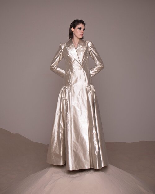 Платье TOPAZA PELLA, прилегающее, миди, размер 46, серый