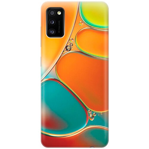 фото Силиконовый чехол на samsung galaxy a41 / самсунг а41 с принтом "разноцветные пузырьки" gosso