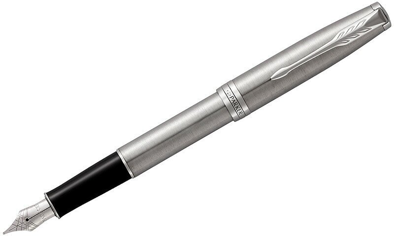 Ручка перьевая Parker Sonnet F526 (S0809210) Stainless Steel CT F сталь нержавеющая подар.кор. - фото №14