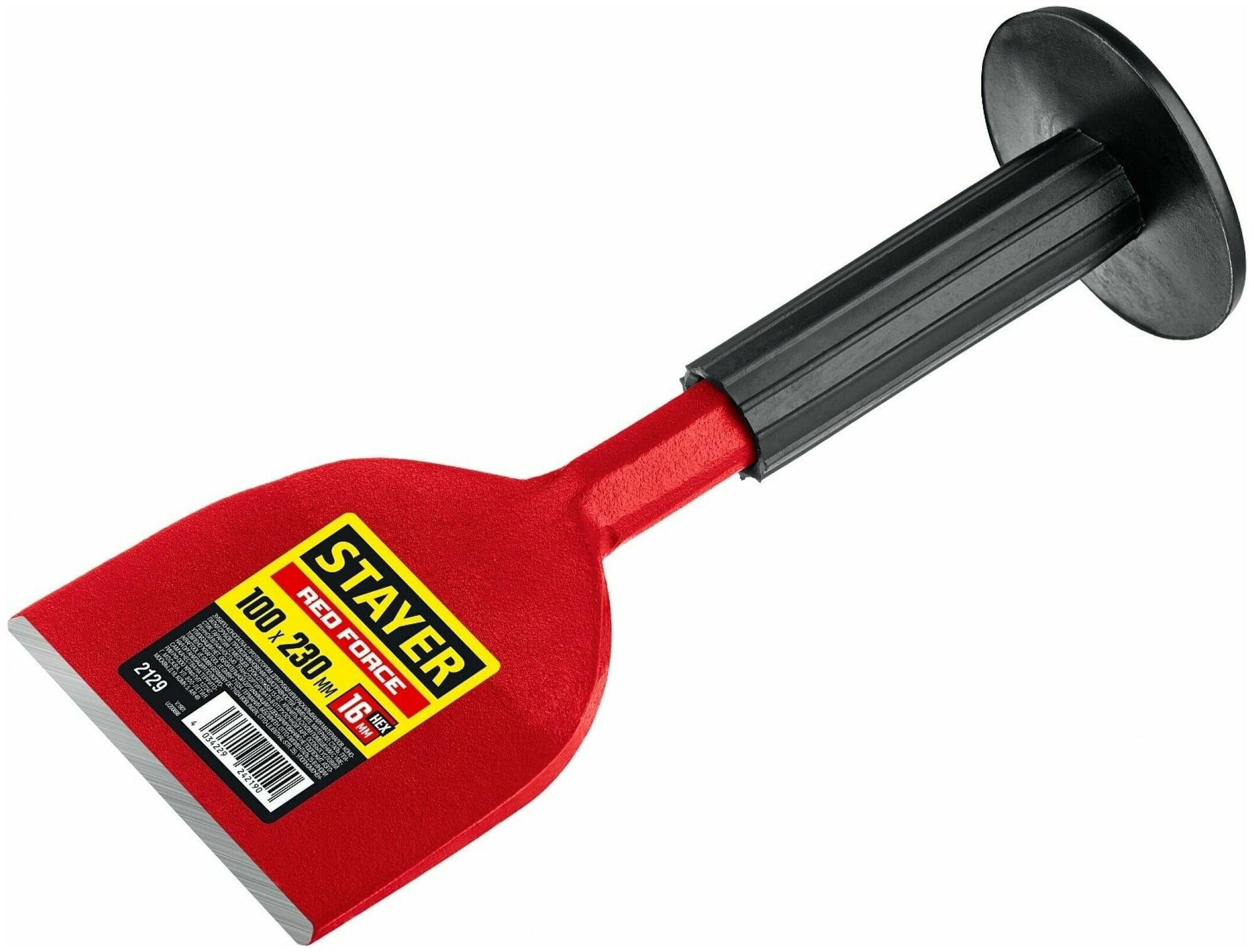 Зубило-конопатка Stayer Red Force 2129, с протектором, 100х230 мм - фото №4