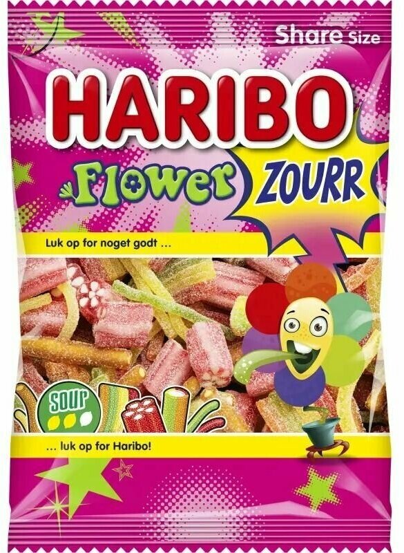 Срок годности 02.2023 - мармелад Flower zourr Haribo 250 г (Из Финляндии)