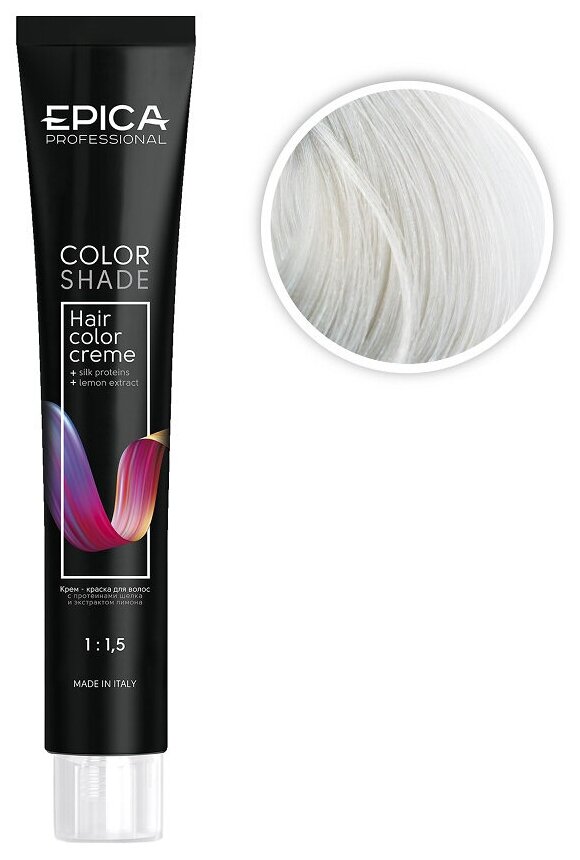 EPICA PROFESSIONAL Colorshade Крем-краска 001 Ice пастельное тонирование Лед, 100 мл.