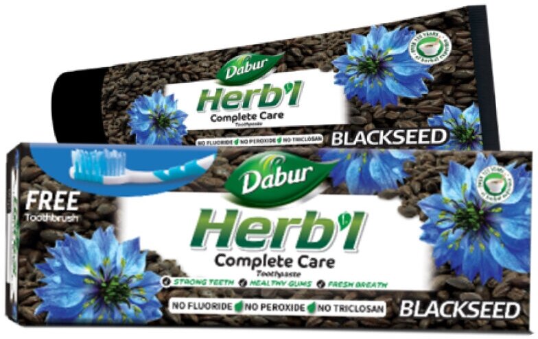 Зубная паста Dabur Herb'l для комплексного ухода с Семенами черного тмина, 150 г + зубная щетка (пластик) - фото №17