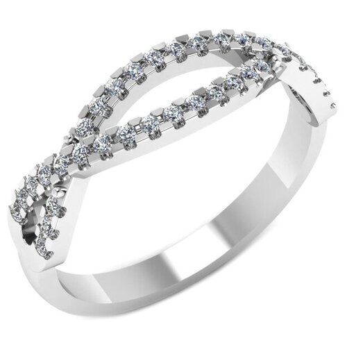 фото Pokrovsky серебряное кольцо с фианитами 0101396-00775, размер 18