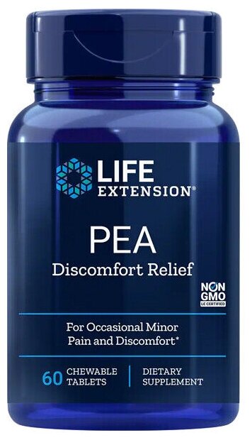 Таблетки Life Extension PEA Discomfort Relief, 180 г, 60 шт.