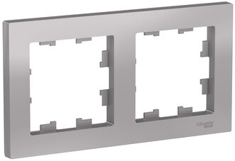 Рамка 2п Schneider Electric ATN000302 AtlasDesign, алюминиевый