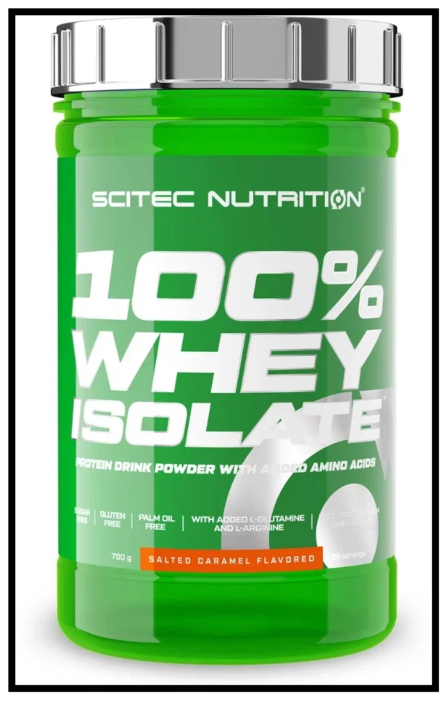 Scitec Nutrition 100% Whey Isolate (700 гр) (соленая карамель)