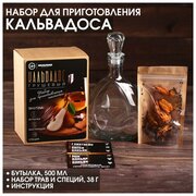 Набор для приготовления алкоголя «Кальвадос грушевый »: бутылка 500 мл, набор трав и специй 38 г.