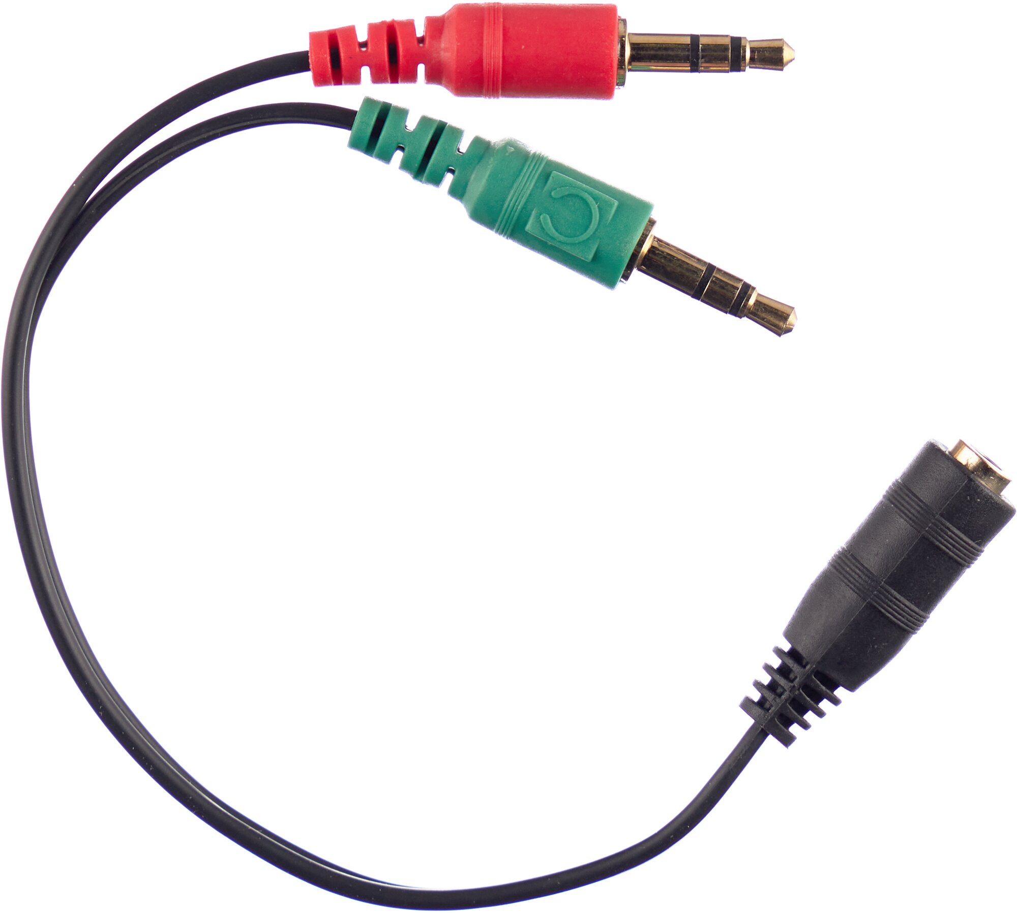 Кабель аудио сигнала Cablexpert, джек3.5 наушники (папа)+ 3.5 микрофон (папа)-> джек3.5 4pin (мама)