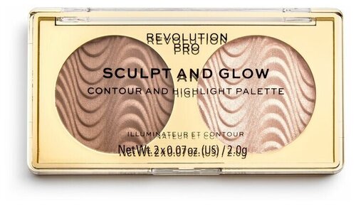 REVOLUTION Палетка для контуринга Sculpt And Glow Pro, desert sky