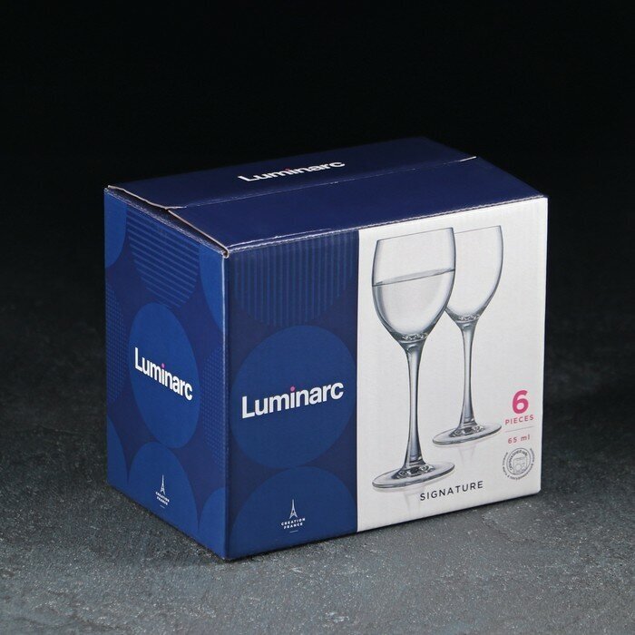 Набор рюмок LUMINARC Эталон 6, 6 предметов, прозрачный [h8165/0]