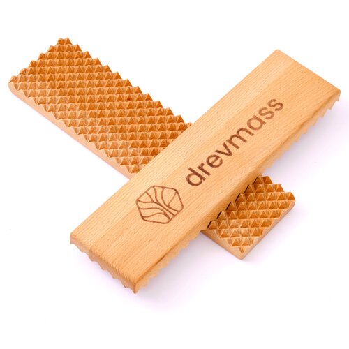 Доска садху Drevmass деревянная с шипами для йоги и медитации