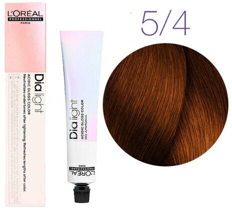 L'Oreal Professionnel Dia Light Краска для волос, 5.4 светлый шатен медный, 50 мл