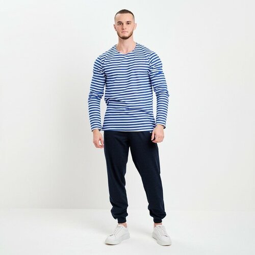 фото Лонгслив, размер 50, синий нет бренда