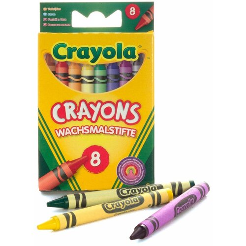 Crayola Мелки восковые 8 шт 8 цв. для самых маленьких 0008 7030100285