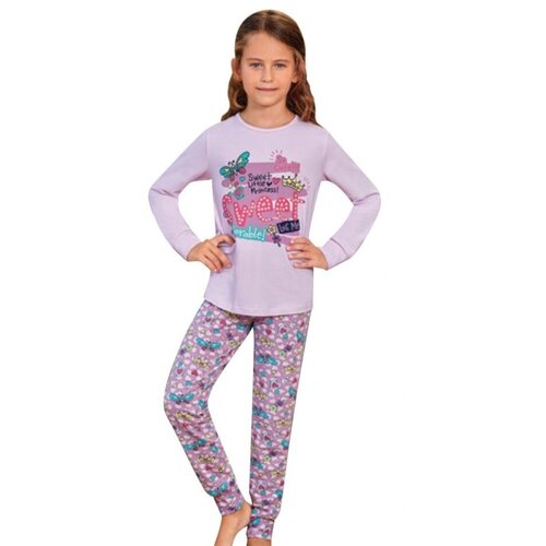 Пижама для девочек Baykar, модель 9137216116122/6, цвет сиреневый, размер 116-122