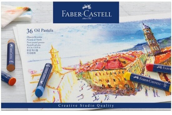 Пастель Faber-castell "Oil Pastels" масляная, 36 цветов, картон. упак.