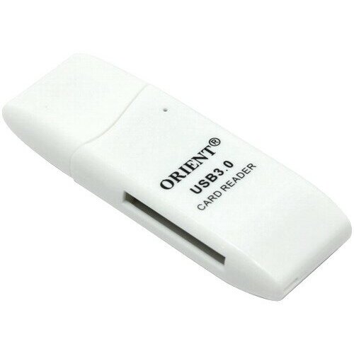 Картридер Orient CR-017W usb 3.0 SDXC, SD, UHS-1, SDHC, microSD-TF - белый картридер usb micro sd cr 01 черный