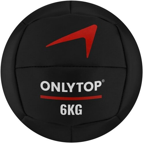 Медицинбол ONLYTOP, 6 кг, d=24 см