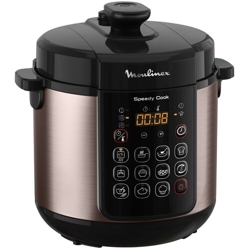 Мультиварка скороварка Moulinex Speedy Cook CE222B32, 5 л, 10 программ speedy cook ce222b32